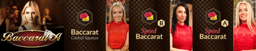 Casino RedKings offers 4 different baccarat versions to the customers