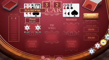 There are two baccarat variants at 777 Casino’s Lobby