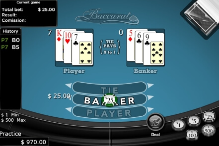 Classic RNG Baccarat Game at Bodog88 Casino 