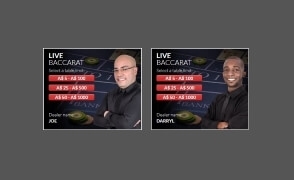 Live Baccarat by Visionary iGaming at BoVegas Casino