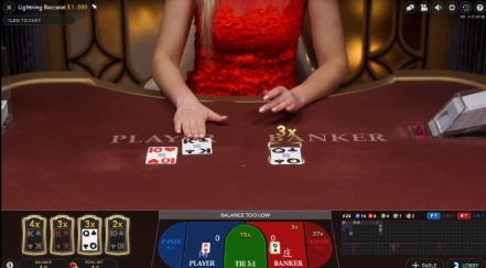 The Latest Lightning Baccarat Game from Evolution at Casino Gods