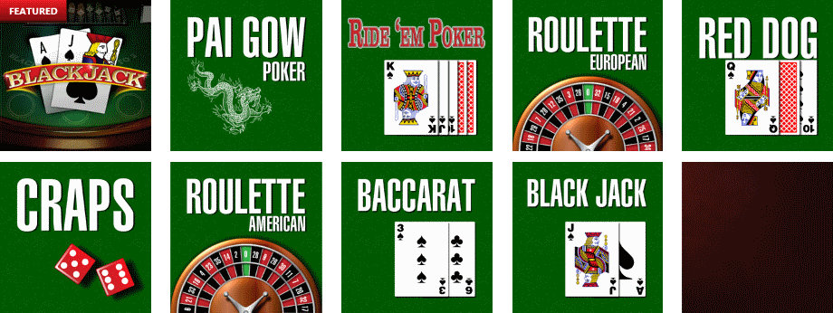 Card and table games at DomGame Casino