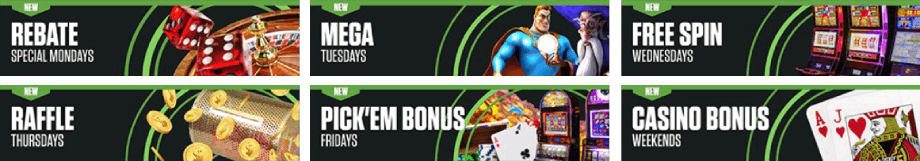 Ongoing bonus offers at MyBookie Casino