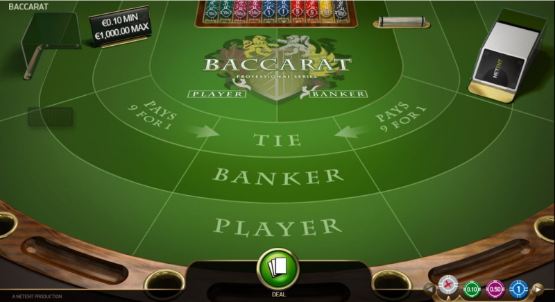 NetEnt Baccarat Pro at No Bonus Casino