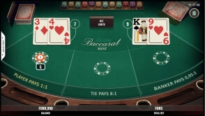 PlayAmo Offers Mini Baccarat by Platipus Gaming 