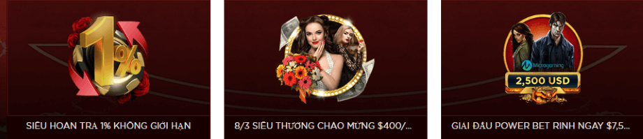 Khuyến Mãi tại Live Casino House